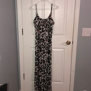Cheetah print maxi dress